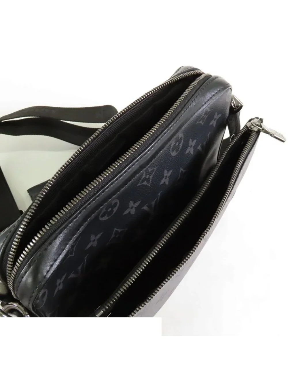 Louis Vuitton Trio Messenger Black Gray Monogram Eclipse Shoulder Bag